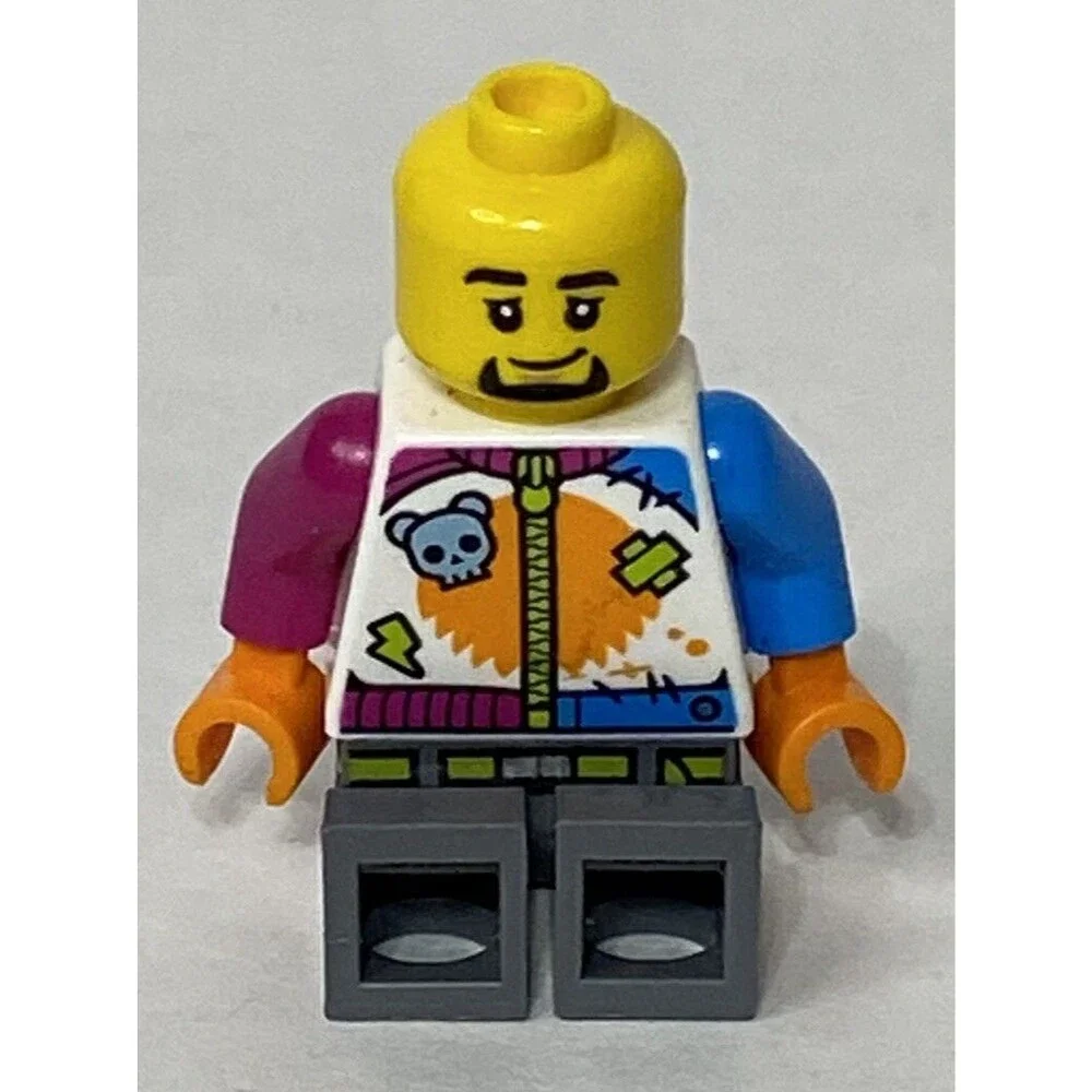 LEGO City Stuntz Stunt Man Motorbike Minifigure 60356. Used Minifigure Only.